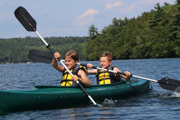 Boys Kayaking