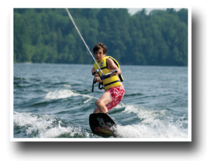 wakeboarding at golf camp
